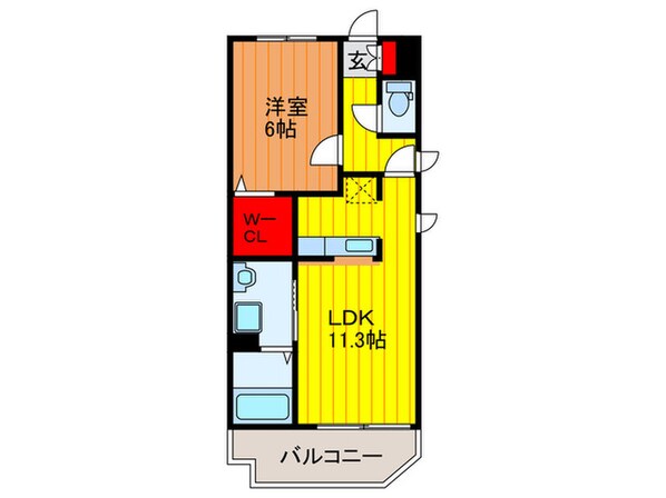 ﾒｿﾞﾝﾄﾞﾌｧﾐ-ﾕ鶴見緑地公園Ⅰの物件間取画像